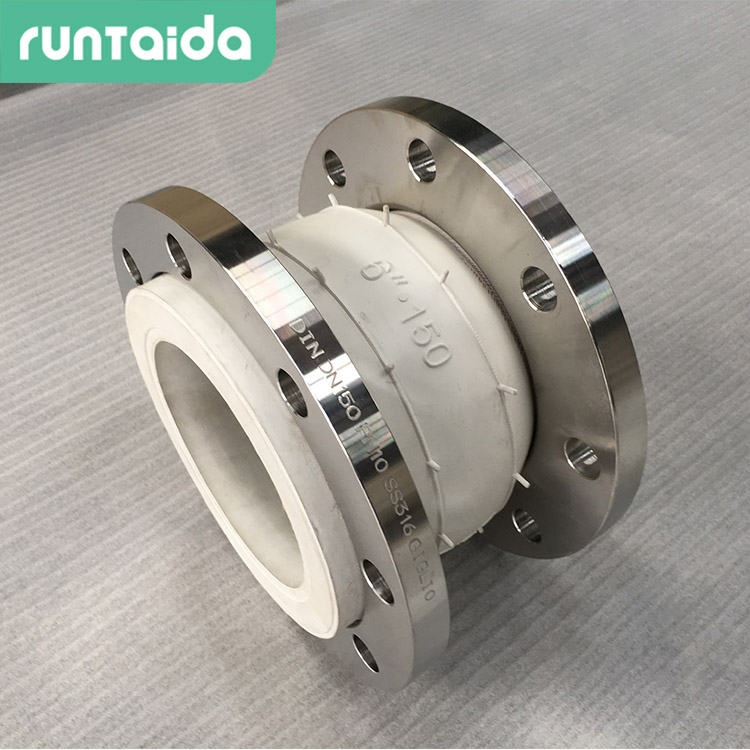 潤泰達-食品級橡膠接頭白色橡膠軟(ruǎn)接(jiē)頭衛(wèi)生級可曲撓橡膠伸縮接頭